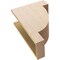 Ekena Millwork 8"W x 16"D x 24"H Classic Alpine Rough Cedar Woodgrain TimberThane Corbel, Primed Tan CORUR08X16X24ALPRCPR - alternate 3